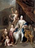 Marquise De Montespan (1640-170) and Her Children-Charles de La Fosse-Giclee Print