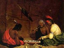 Winnebago Indians Playing Checkers, 1842-Charles Deas-Framed Giclee Print