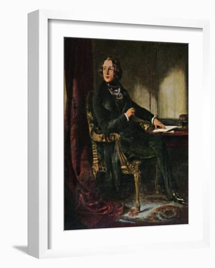 'Charles Dickens 1812-1870. - Gemälde von Maclise', 1934-Unknown-Framed Giclee Print