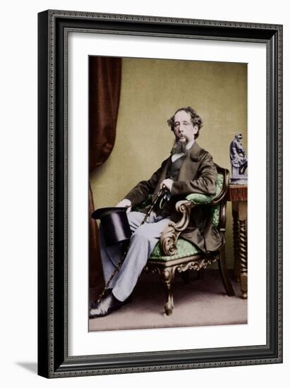 Charles Dickens, C. 1865-null-Framed Photographic Print