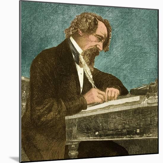 Charles Dickens, English Author-Science Source-Mounted Giclee Print