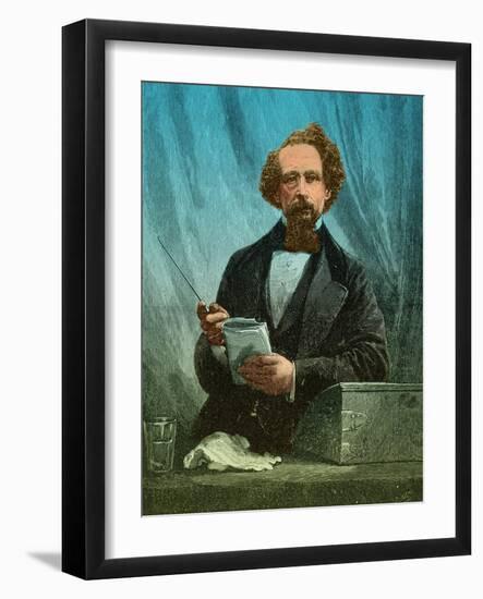 Charles Dickens, English Author-Science Source-Framed Giclee Print