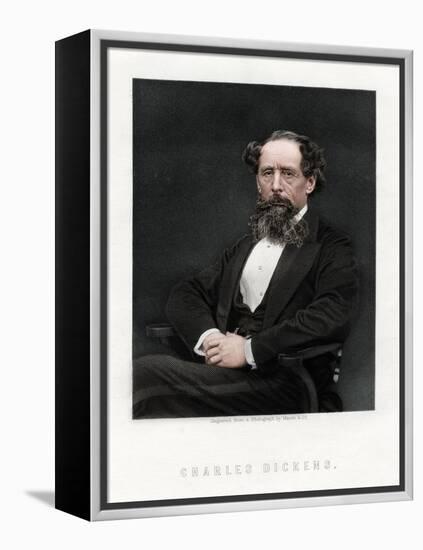 Charles Dickens, English novelist and journalist, 1876-Unknown-Framed Premier Image Canvas
