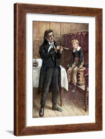 Charles Dickens - Nicholas Nickleby-Harold Copping-Framed Giclee Print