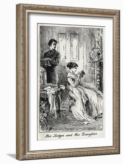 Charles Dickens' 'Our Mutual Friend'-Marcus Stone-Framed Giclee Print