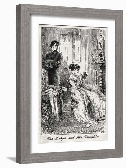 Charles Dickens' 'Our Mutual Friend'-Marcus Stone-Framed Giclee Print