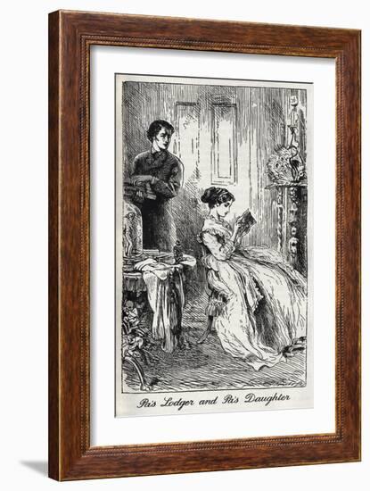Charles Dickens' 'Our Mutual Friend'-Marcus Stone-Framed Giclee Print