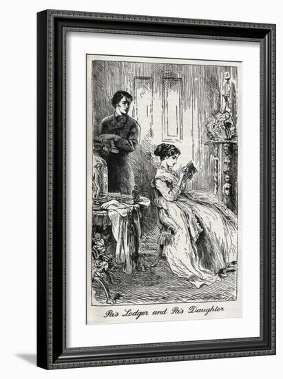 Charles Dickens' 'Our Mutual Friend'-Marcus Stone-Framed Giclee Print