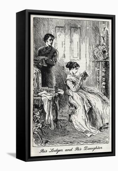 Charles Dickens' 'Our Mutual Friend'-Marcus Stone-Framed Premier Image Canvas