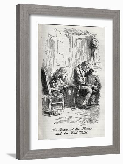 Charles Dickens' 'Our Mutual Friend'-Marcus Stone-Framed Giclee Print