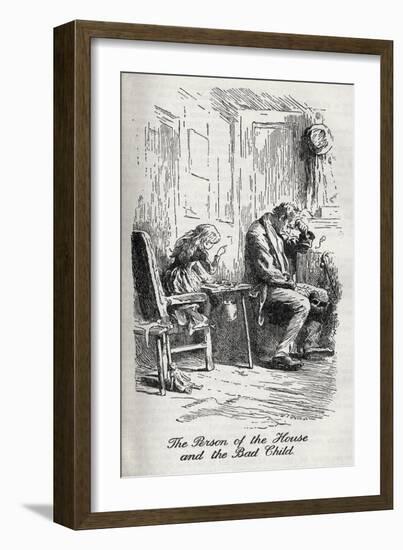 Charles Dickens' 'Our Mutual Friend'-Marcus Stone-Framed Giclee Print