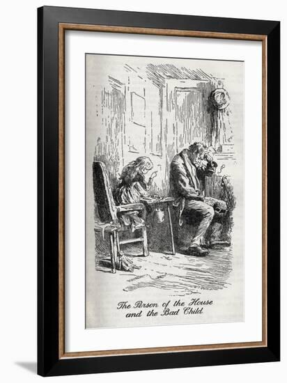 Charles Dickens' 'Our Mutual Friend'-Marcus Stone-Framed Giclee Print
