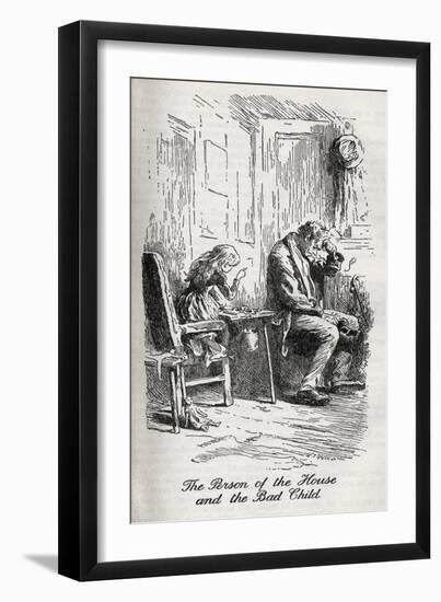 Charles Dickens' 'Our Mutual Friend'-Marcus Stone-Framed Giclee Print