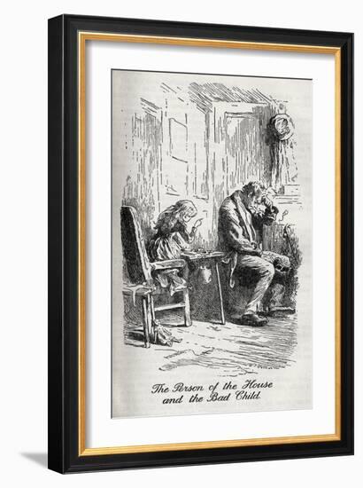 Charles Dickens' 'Our Mutual Friend'-Marcus Stone-Framed Giclee Print