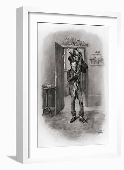 Charles Dickens 's 'A-Frederick Barnard-Framed Giclee Print