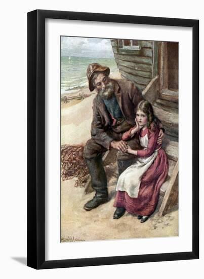 Charles Dickens 's 'David Copperfield'-Harold Copping-Framed Giclee Print