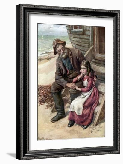 Charles Dickens 's 'David Copperfield'-Harold Copping-Framed Giclee Print