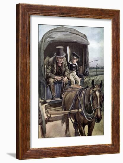 Charles Dickens 's 'David Copperfield'-Harold Copping-Framed Giclee Print