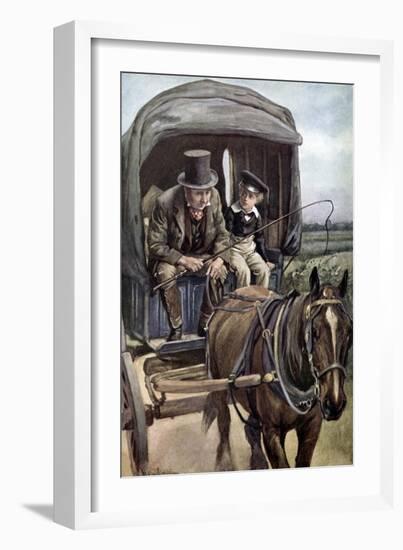 Charles Dickens 's 'David Copperfield'-Harold Copping-Framed Giclee Print