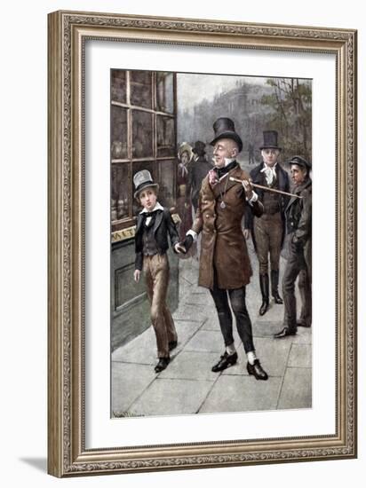 Charles Dickens 's 'David Copperfield'-Harold Copping-Framed Giclee Print