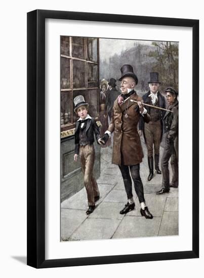 Charles Dickens 's 'David Copperfield'-Harold Copping-Framed Giclee Print