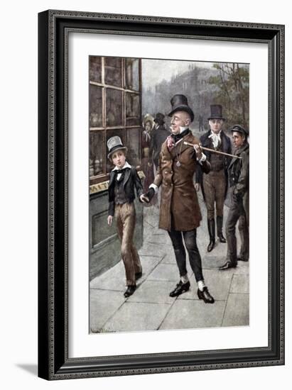 Charles Dickens 's 'David Copperfield'-Harold Copping-Framed Giclee Print