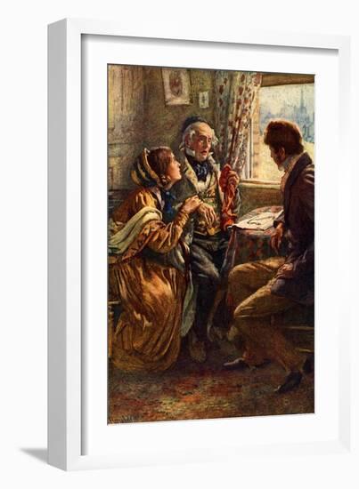 Charles Dickens 's 'Little Dorrit'-Harold Copping-Framed Giclee Print