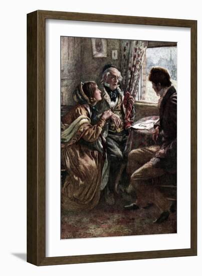 Charles Dickens 's 'Little Dorrit'-Harold Copping-Framed Giclee Print