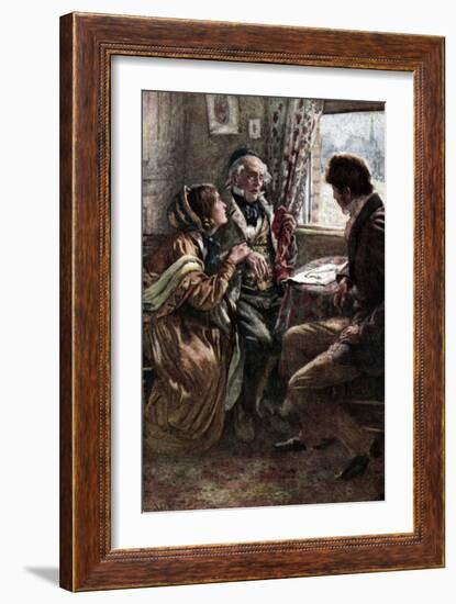 Charles Dickens 's 'Little Dorrit'-Harold Copping-Framed Giclee Print