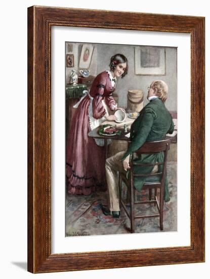 Charles Dickens 's 'Martin Chuzzlewit'-Harold Copping-Framed Giclee Print