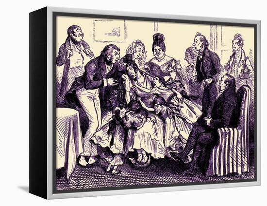 Charles Dickens 's Nicholas Nickleby-Frederick Barnard-Framed Premier Image Canvas