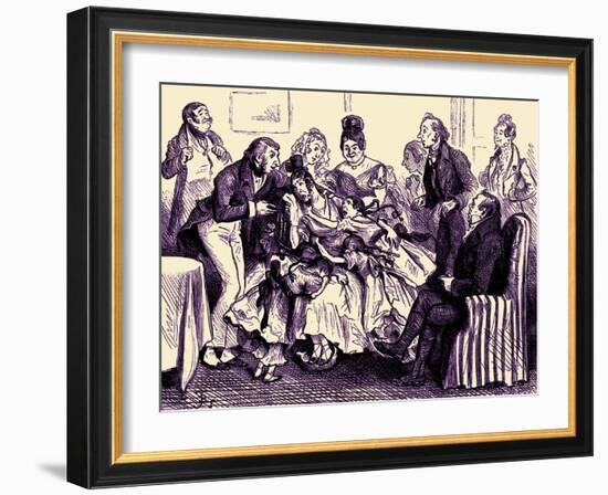 Charles Dickens 's Nicholas Nickleby-Frederick Barnard-Framed Giclee Print