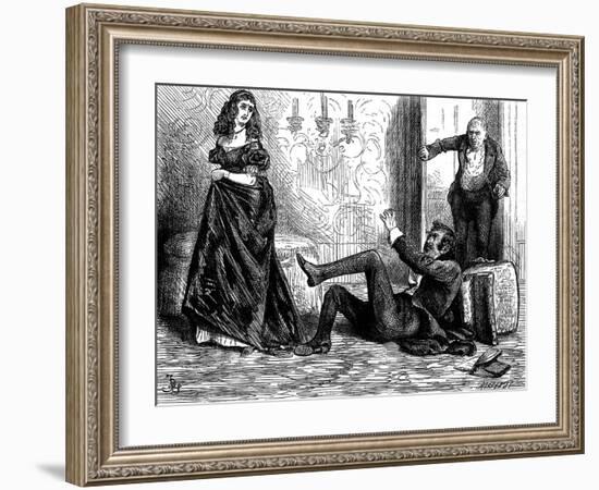 Charles Dickens 's Nicholas Nickleby-Frederick Barnard-Framed Giclee Print