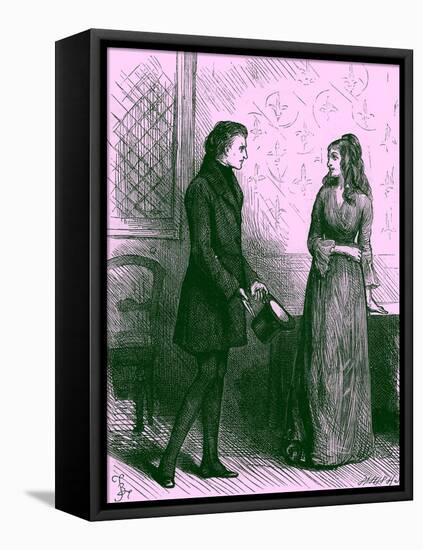 Charles Dickens 's Nicholas Nickleby-Frederick Barnard-Framed Premier Image Canvas