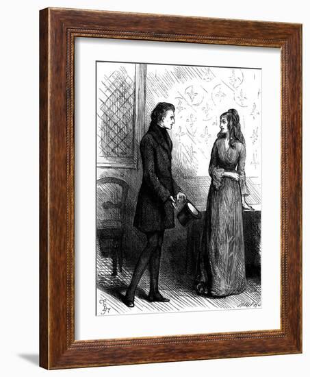 Charles Dickens 's Nicholas Nickleby-Frederick Barnard-Framed Giclee Print