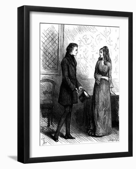 Charles Dickens 's Nicholas Nickleby-Frederick Barnard-Framed Giclee Print