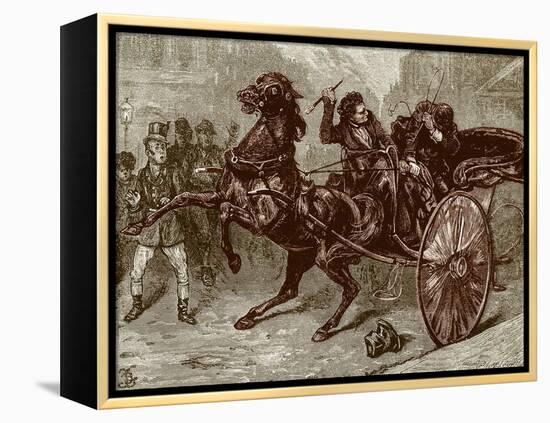 Charles Dickens 's Nicholas Nickleby-Frederick Barnard-Framed Premier Image Canvas