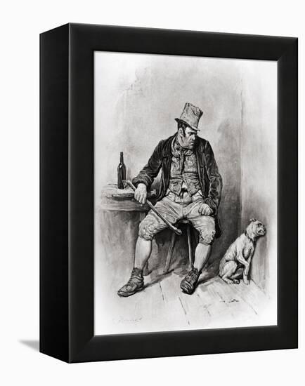 Charles Dickens 's 'Oliver-Frederick Barnard-Framed Premier Image Canvas