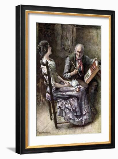 Charles Dickens 's 'The Cricket on the Hearth'-Harold Copping-Framed Giclee Print