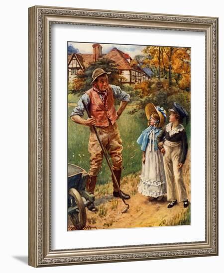 Charles Dickens 's 'The Holly Tree'-Harold Copping-Framed Giclee Print