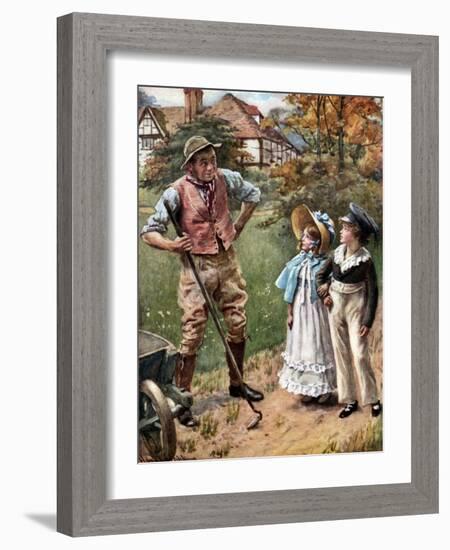 Charles Dickens 's 'The Holly Tree'-Harold Copping-Framed Giclee Print