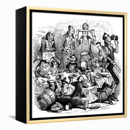 Charles Dickens 's 'The Old Curiosity Shop'-Hablot Knight Browne-Framed Premier Image Canvas