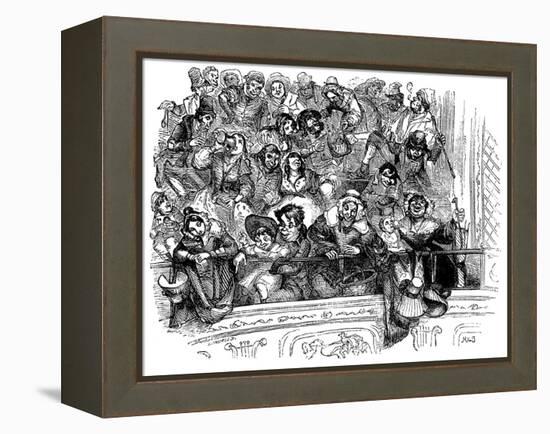 Charles Dickens 's ' The Old Curiosity Shop'-Hablot Knight Browne-Framed Premier Image Canvas