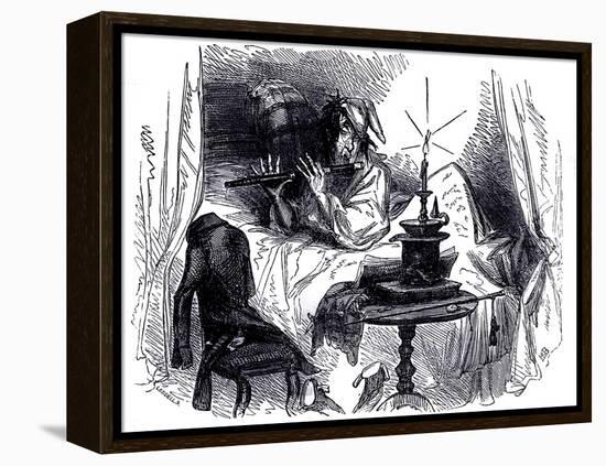 Charles Dickens 's ' The Old Curiosity Shop'-Hablot Knight Browne-Framed Premier Image Canvas