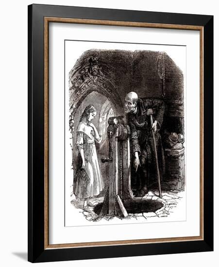 Charles Dickens 's 'The Old Curiosity Shop'-Daniel Maclise-Framed Giclee Print