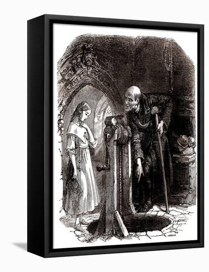 Charles Dickens 's 'The Old Curiosity Shop'-Daniel Maclise-Framed Premier Image Canvas