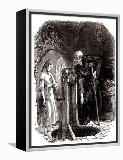 Charles Dickens 's 'The Old Curiosity Shop'-Daniel Maclise-Framed Premier Image Canvas