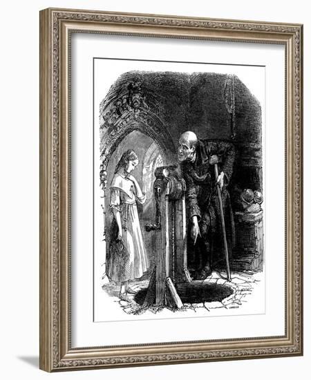 Charles Dickens 's 'The Old Curiosity Shop'-Daniel Maclise-Framed Giclee Print