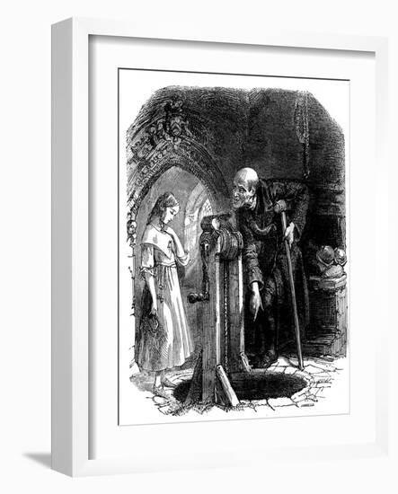 Charles Dickens 's 'The Old Curiosity Shop'-Daniel Maclise-Framed Giclee Print
