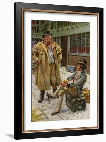 Charles Dickens 's 'The Pickwick Papers'-Harold Copping-Framed Giclee Print